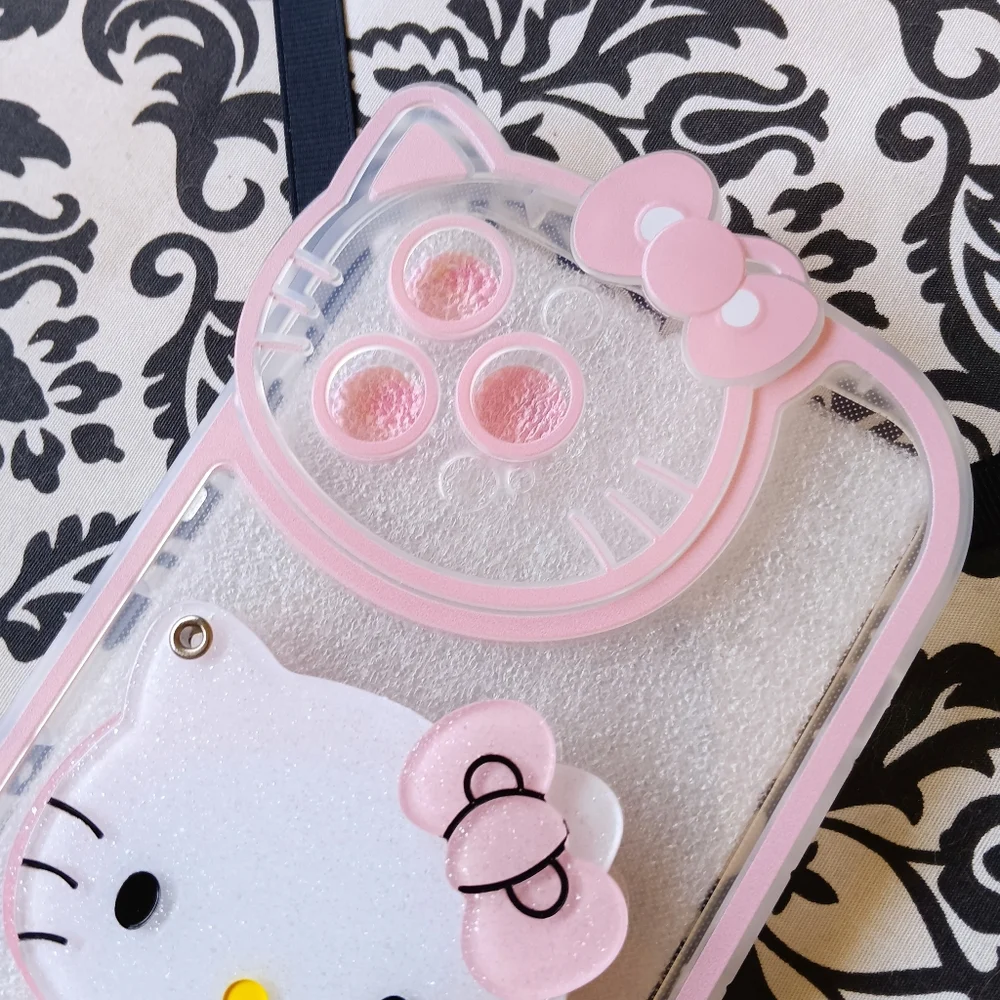 💖 iPhone 12 Pro Max Hello Kitty Phone Case Mirror Pink Glitter Kawaii Sanrio